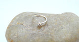 Fine Silver Ball End 20 Gauge Nose Ring