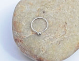 Fine Silver 22 Gauge Ball End Nose Hoop