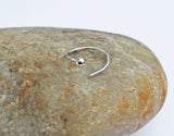 Fine Silver 22 Gauge Ball End Nose Hoop