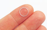 Thin 24 Gauge Argentium Silver Nose Hoop