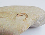 Hammered 14K Gold Fill 18 Gauge Cartilage Hoop