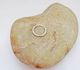 Sterling Silver 18 Gauge Hammered Cartilage Hoop Earring