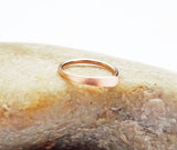 14K Rose Gold Fill Hammered Cartilage Hoop Earring