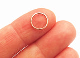 14K Rose Gold Fill 18 Gauge Hammered Cartilage Hoop