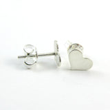 Sterling Silver Heart Stud Earrings