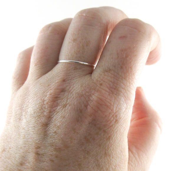 Sterling Silver Skinny Stacking Ring