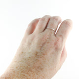 Sterling Silver Hammered Skinny Stacking Ring