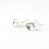 Sterling Silver Small Round Stud Earrings