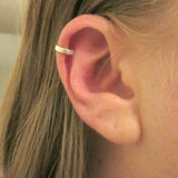 Sterling Silver Hammered Ear Cuff