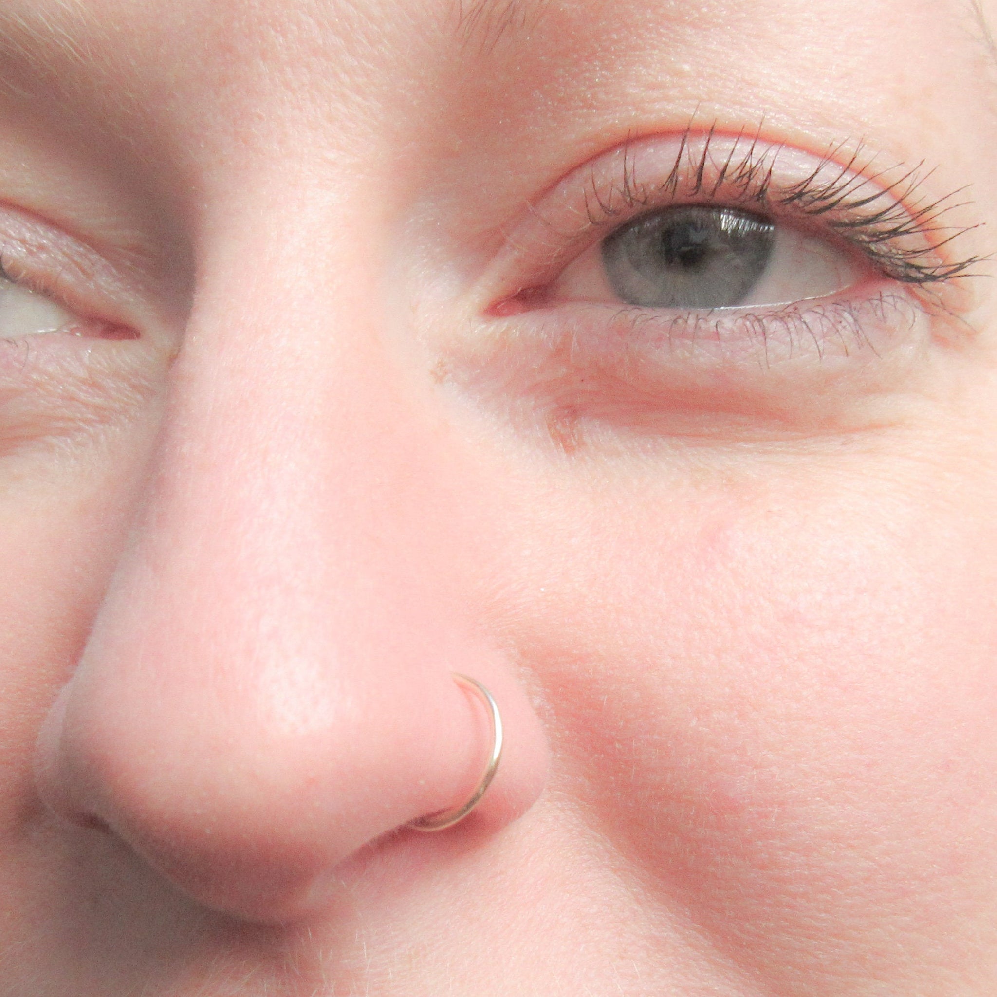 Argentium Silver 18 Gauge Nose Ring