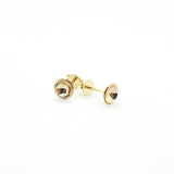 14K Gold Fill Domed Disc Earrings