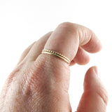 Set of Two 14K Gold Fill Stacking Rings