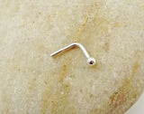 20 Gauge Pure Silver Ball End Nose Stud