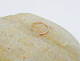 14K Rose Gold Fill Thin and Discreet Nose Ring