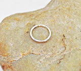 Hammered Texture Sterling Silver Nose Ring