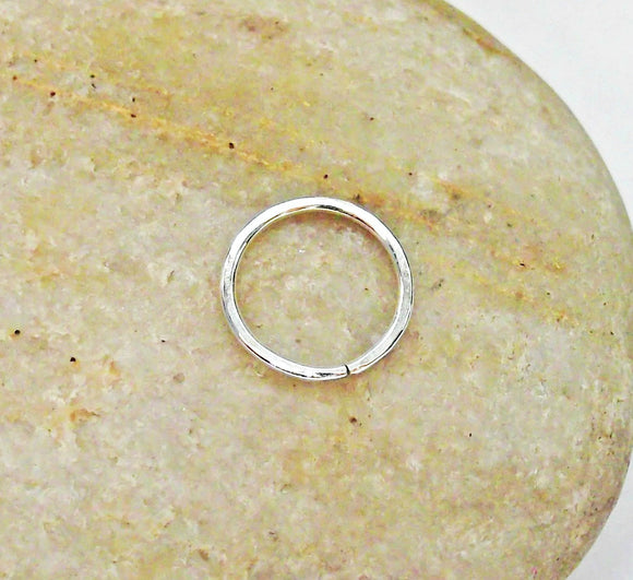 Buy Pure 925 Sterling Silver Nose Ring/Nose Pin Simple Tiny Hoop for Women  Online at Best Prices in India - JioMart.