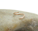 16 Gauge 14K Rose Gold Fill Cartilage Hoop Earring - Helix Piercing
