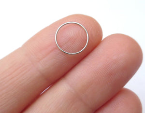 Thin Stainless Steel 24 Gauge Nose Ring